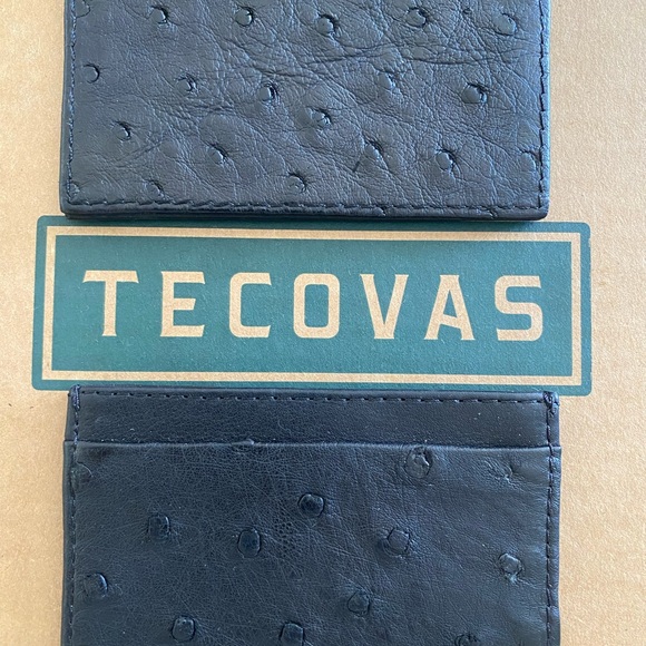 Tecovas New Black Ostrich Cardcase wallet - Picture 7 of 7